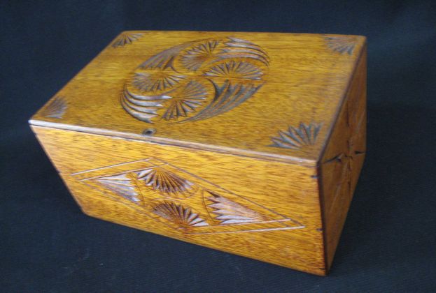 Beech Chip Carved Box